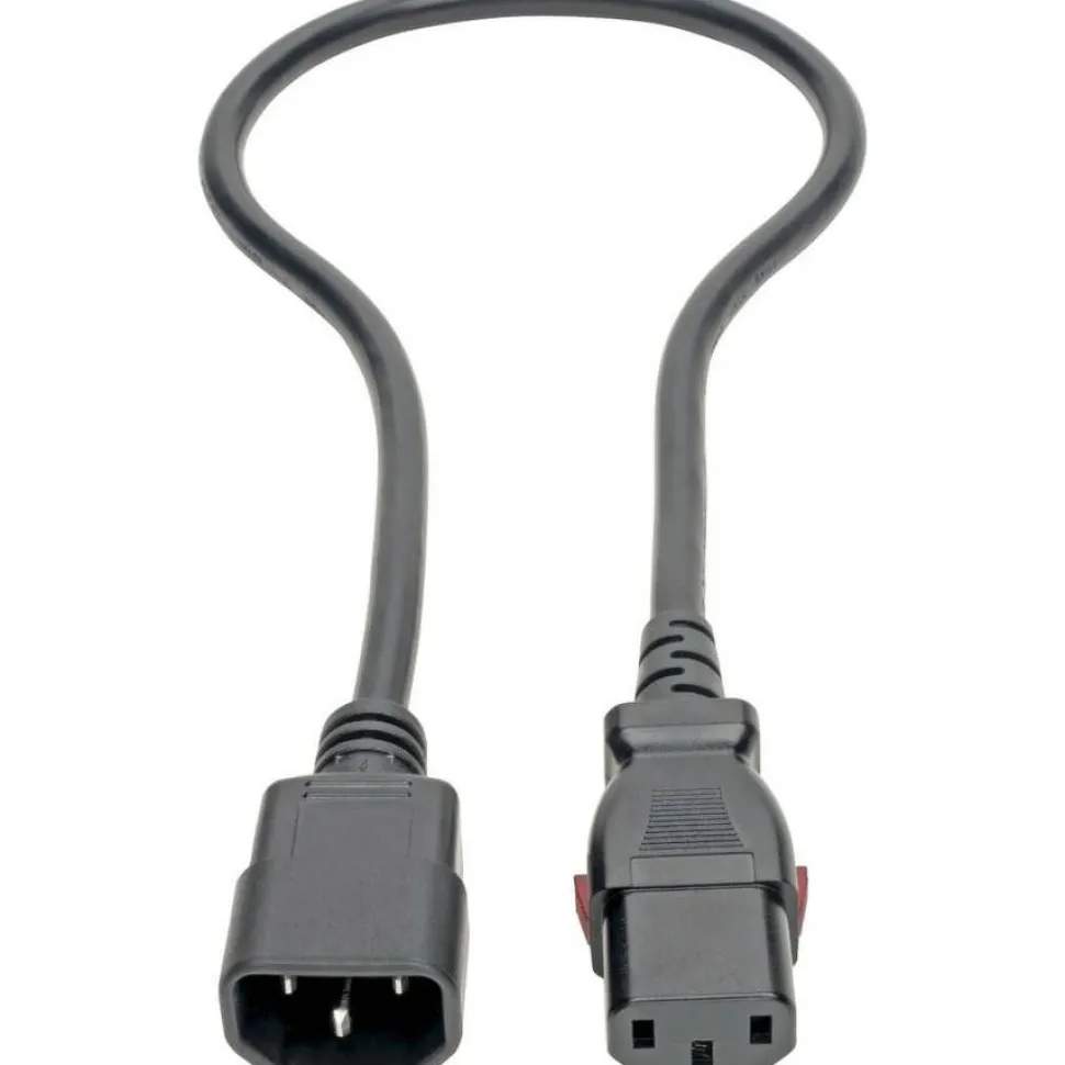 Eaton Tripp Lite Series Power Extension Cord, Locking C13 to C14 PDU Style - 10A, 250V, 18 AWG, 2 ft. (0.61 m)