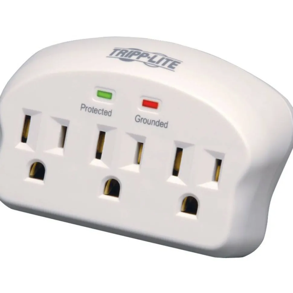 Eaton Tripp Lite Series Protect It! 3-Outlet Surge Protector, Direct Plug-In, 660 Joules, 2 Diagnostic LEDs