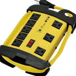 Eaton Tripp Lite Series Protect It! 8-Outlet Industrial Safety Surge Protector, 25 ft. Cord, 3900 Joules, Cord Wrap, Hang Holes
