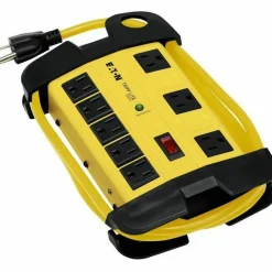 Eaton Tripp Lite Series Protect It! 8-Outlet Industrial Safety Surge Protector, 25 ft. Cord, 3900 Joules, Cord Wrap, Hang Holes