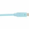 Eaton Tripp Lite Series Safe-IT USB-C Cable (M/M), Antibacterial, Ultra Flexible, 240W PD Charging, Light Blue, 6 ft. (1.8 m)