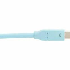 Eaton Tripp Lite Series Safe-IT USB-C Cable (M/M), Antibacterial, Ultra Flexible, 240W PD Charging, Light Blue, 6 ft. (1.8 m)