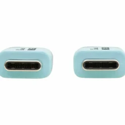 Eaton Tripp Lite Series Safe-IT USB-C Cable (M/M), Antibacterial, Ultra Flexible, 240W PD Charging, Light Blue, 6 ft. (1.8 m)