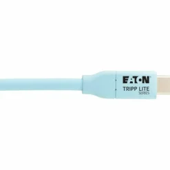 Eaton Tripp Lite Series Safe-IT USB-C Cable (M/M), Antibacterial, Ultra Flexible, 240W PD Charging, Light Blue, 6 ft. (1.8 m)