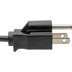 Eaton Tripp Lite Series 3-Slot Power Cord, NEMA 5-15P to C5 - Laptop/Notebook, 7A, 125V, 18 AWG, 6 ft. (1.8 m), Black