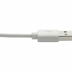 Eaton Tripp Lite Series USB-A to Right-Angle Lightning Sync/Charge Cable, MFi Certified - White, M/M, USB 2.0, 6 ft. (1.83 m)