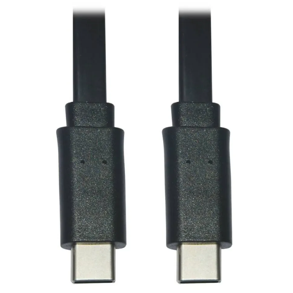 Eaton Tripp Lite Series USB-C Flat Cable (M/M), USB 2.0, Black, 6 ft. (1.83 m)