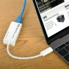 Eaton Tripp Lite Series USB-C to Gigabit Network Adapter, Thunderbolt 3 Compatibility - White