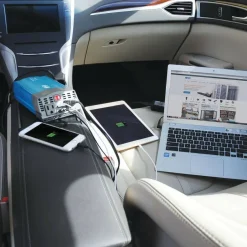 Eaton Tripp Lite Series 375W Ultra-Compact Car Power Inverter with 2 AC Outlets, 2 USB Charging Ports AC to DC - PV375USB