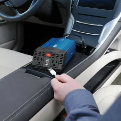 Eaton Tripp Lite Series 375W Ultra-Compact Car Power Inverter with 2 AC Outlets, 2 USB Charging Ports AC to DC - PV375USB