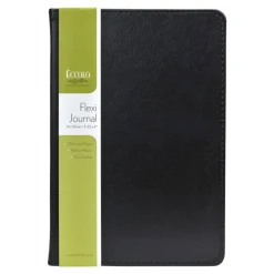 Eccolo Faux-Leather Journal, Black