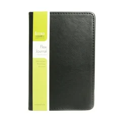 Eccolo Flexi Journal, 4" x 6", 256 Pages (128 Sheets), Black