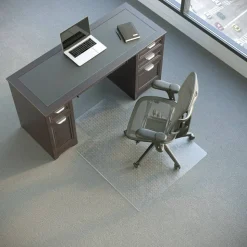 Economy Commercial Pile Chair Mat with Lip, 36" x 48", Clear, OD47646