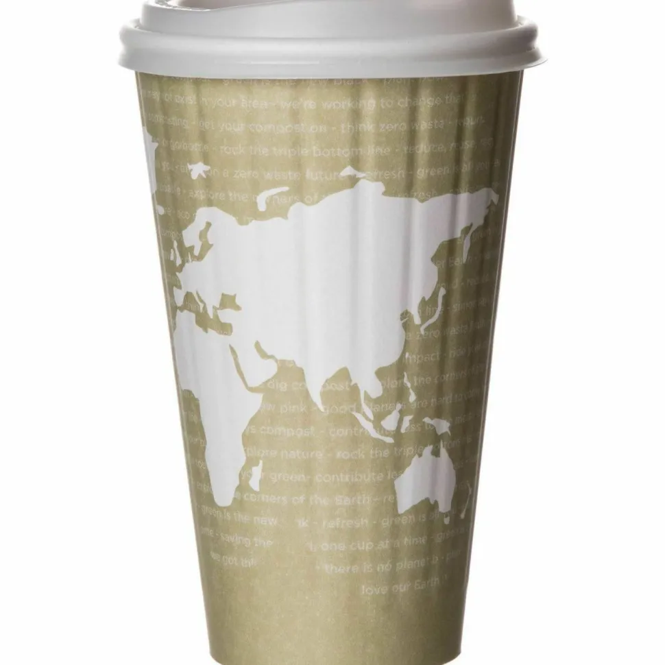 Eco-Products 16 oz World Art Insulated Hot Beverage Cups