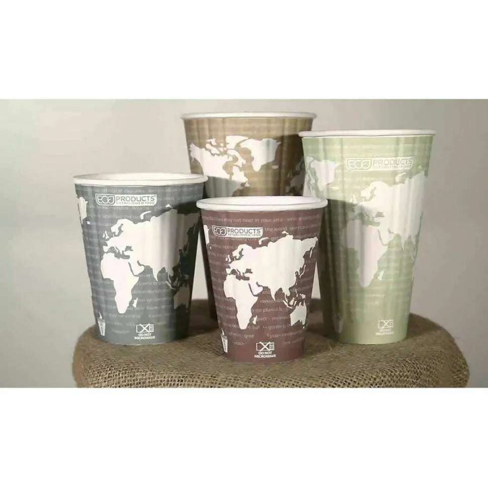 Eco-Products 16 oz World Art Insulated Hot Beverage Cups