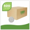 Eco-Products Evolution World EcoLid 25% Recycled Food Container Lid, Fits 12 to 32 oz Containers, White, Plastic, 500/Carton