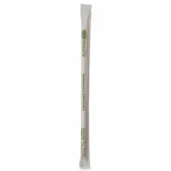 Eco-Products Renewable and PHA Straws, 10.25", Natural White, 1,250/Carton