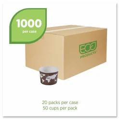 Eco-Products World Art Renewable and Food Container, 8 oz, 3.04