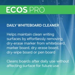ECOS PRO Daily Whiteboard Cleaner, Free and Clear, 32 oz Spray Bottle, 6/Carton