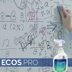 ECOS PRO Daily Whiteboard Cleaner, Free and Clear, 32 oz Spray Bottle, 6/Carton