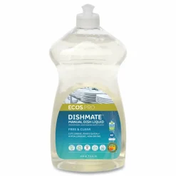 ECOS PRO Dishmate Manual Dish Liquid, Unscented, 25 oz Bottle
