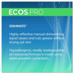 ECOS PRO Dishmate Manual Dish Liquid, Free and Clear, 5 gal Pail