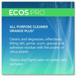 ECOS PRO Orange Plus All-Purpose Cleaner and Degreaser, 1 gal Bottle, 4/Carton