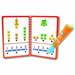 Educational Insights Hot Dots Numberblocks Activity Book with Interactive Pen, Number Recognition 1-10, 75 Activities, Pre-K to K, 60 Pages