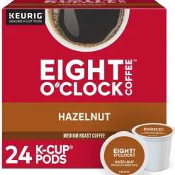 Eight O'Clock Coffee K-Cups, Hazelnut, Medium Roast, 24 K-Cups