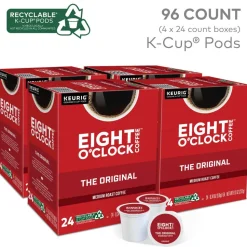 Eight O'Clock Single-Serve Coffee K-Cups, Original, 96 Pods