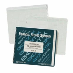 Ekonomik Financial Record Summary, 8 3/4" x 10", 100% Recycled