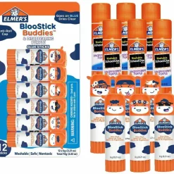 Elmer's BlooStick Buddies and Disappearing Purple Glue Sticks Combo Pack