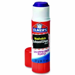 Elmer's Disappearing Purple School Glue Sticks, 0.77 Oz., Pack Of 30