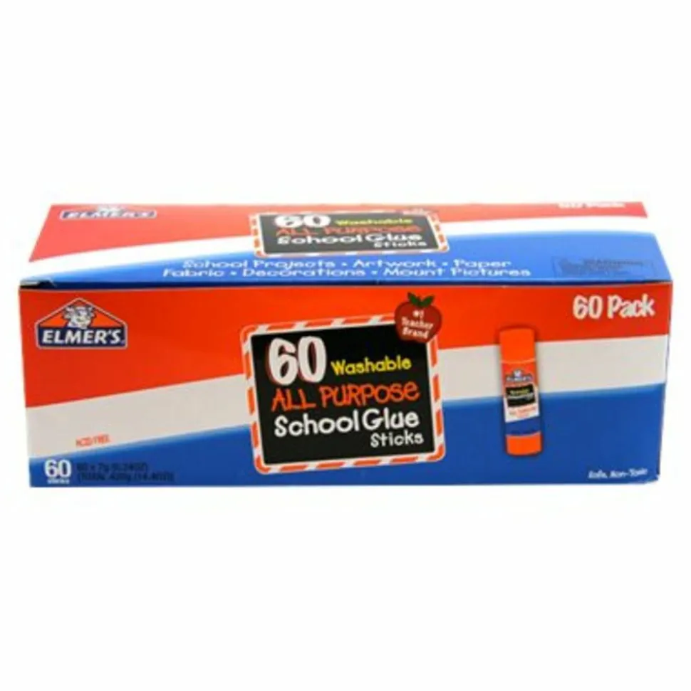 Elmer's Glue Stick Classroom Pack, 14.4 Oz, Pack Of 60