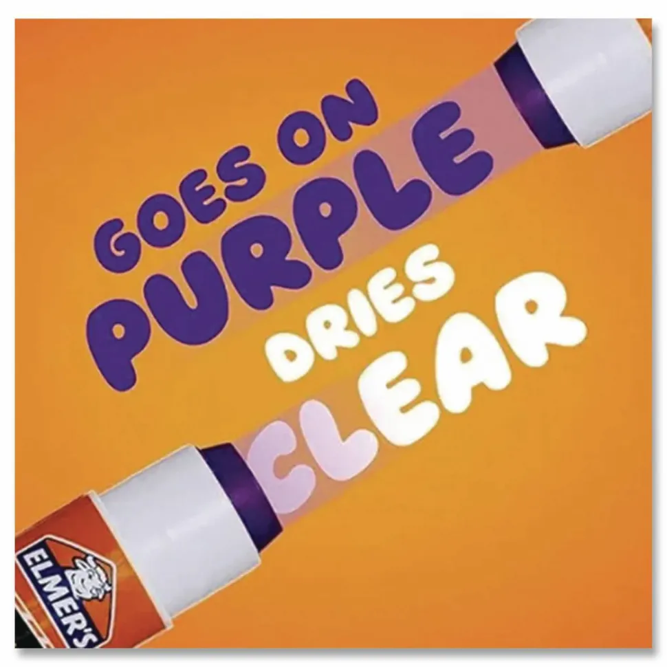 Elmer's Glue Stick Classroom Pack, Purple, Box Of 30
