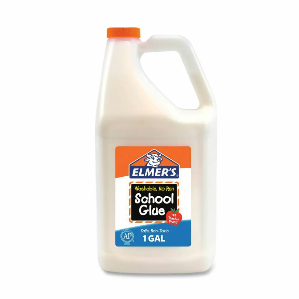 Elmer's School Glue, 1 gal, Dries Clear
