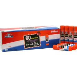 Elmer's School Glue Sticks, 0.24 Oz, Purple, Box Of 60
