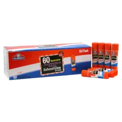 Elmer's School Glue Sticks, 0.24 Oz, Purple, Box Of 60
