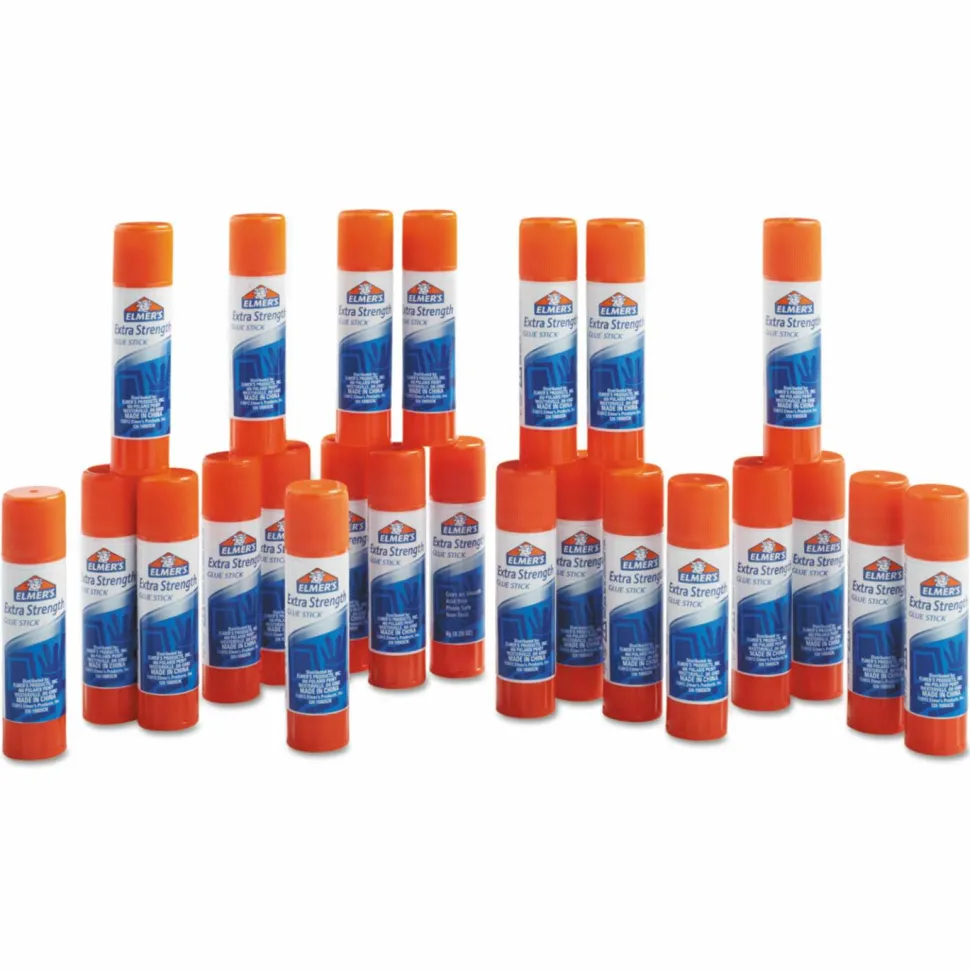 Elmer's Extra-Strength Office Glue Sticks, 0.28 Oz., Pack Of 24