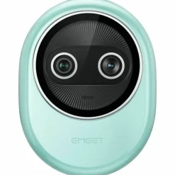 EMEET Piko+ (Green) - Dual-lens Webcam with one 4K 1/2.55˘ Sony Lens and one AI Assist Lens, Boosting color accuracy, face recognition, and ultra-fast focus. 3 MEMS Mics power 3 Voice Modes for Meeting or Streaming/recording with wider audio frequenc