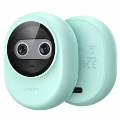 EMEET Piko+ (Green) - Dual-lens Webcam with one 4K 1/2.55˘ Sony Lens and one AI Assist Lens, Boosting color accuracy, face recognition, and ultra-fast focus. 3 MEMS Mics power 3 Voice Modes for Meeting or Streaming/recording with wider audio frequenc