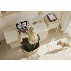 EMEET Piko+ (White) - Dual-lens Webcam with one 4K 1/2.55˘ Sony Lens and one AI Assist Lens, Boosting color accuracy, face recognition, and 300ms fast focus. 3 MEMS Mics power 3 Voice Modes for Meeting or Streaming/recording with wider audio frequenc