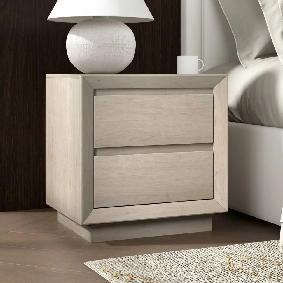 Emmett 24" Wide Rectangular Nightstand in Alder White