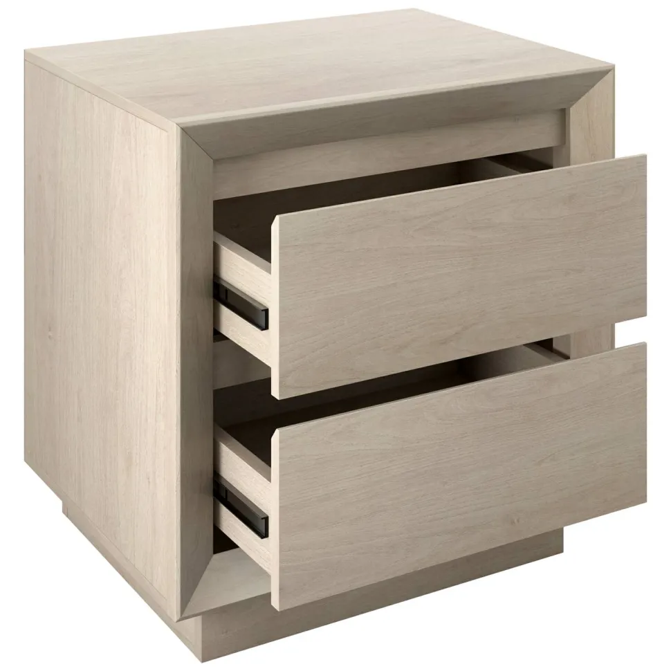 Emmett 24" Wide Rectangular Nightstand in Alder White
