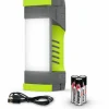Energizer Pro Series Work Light, Rechargeable Lithium Ion Battery/3 AA Batteries (Included), Gray/Green
