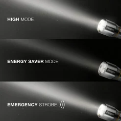 Energizer Vision HD Compact Metal Flashlight - LED - 270 lm Lumen - 3 x AA - Battery - Metal - Chrome - 1 Pack