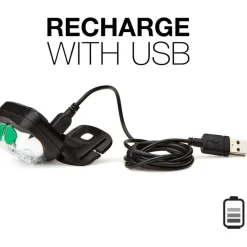 Energizer Vision Ultra HD Rechargeable Headlamp (Includes USB Charging Cable) - LED - 400 lm Lumen - Battery Rechargeable - ENHDFRLP