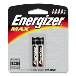 Energizer AAAA Battery 2-Packs - For Multipurpose - AAAA - 2/Pack - 12 / Carton
