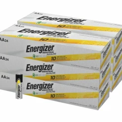 Energizer Industrial Alkaline AA Battery Boxes of 24 - For Multipurpose - AA - 1.5 V DC - 24/Box - 6 / Carton