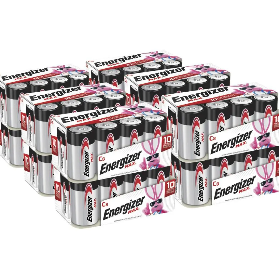 Energizer MAX Alkaline C Battery 8-Packs - For Multipurpose - C - 8/Pack - 12 / Carton